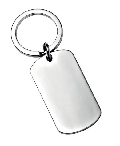Porte-clés rectangulaire plaque-no boîte