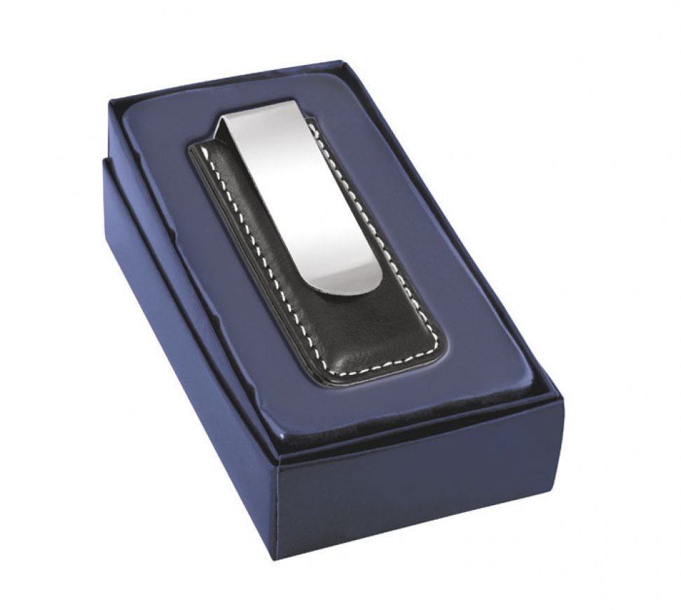 MONEY CLIP METAL AND PU