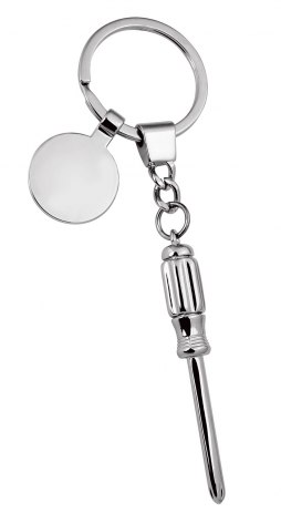 KEY CHAIN STAR SCREWDRIVER WITH TOKEN
