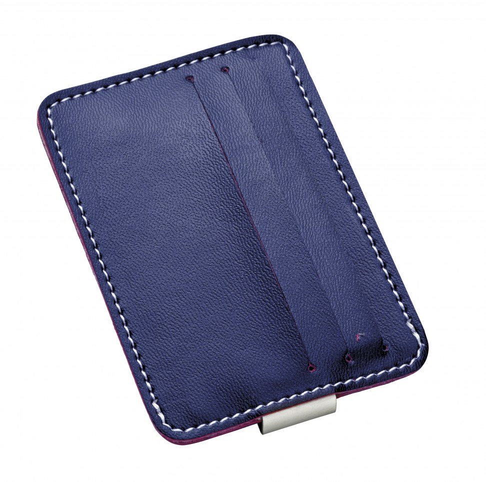 CREDIT CARD HOLDER/ MONEY CLIP BLUE