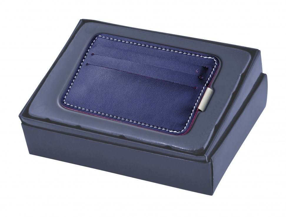 CREDIT CARD HOLDER/ MONEY CLIP BLUE